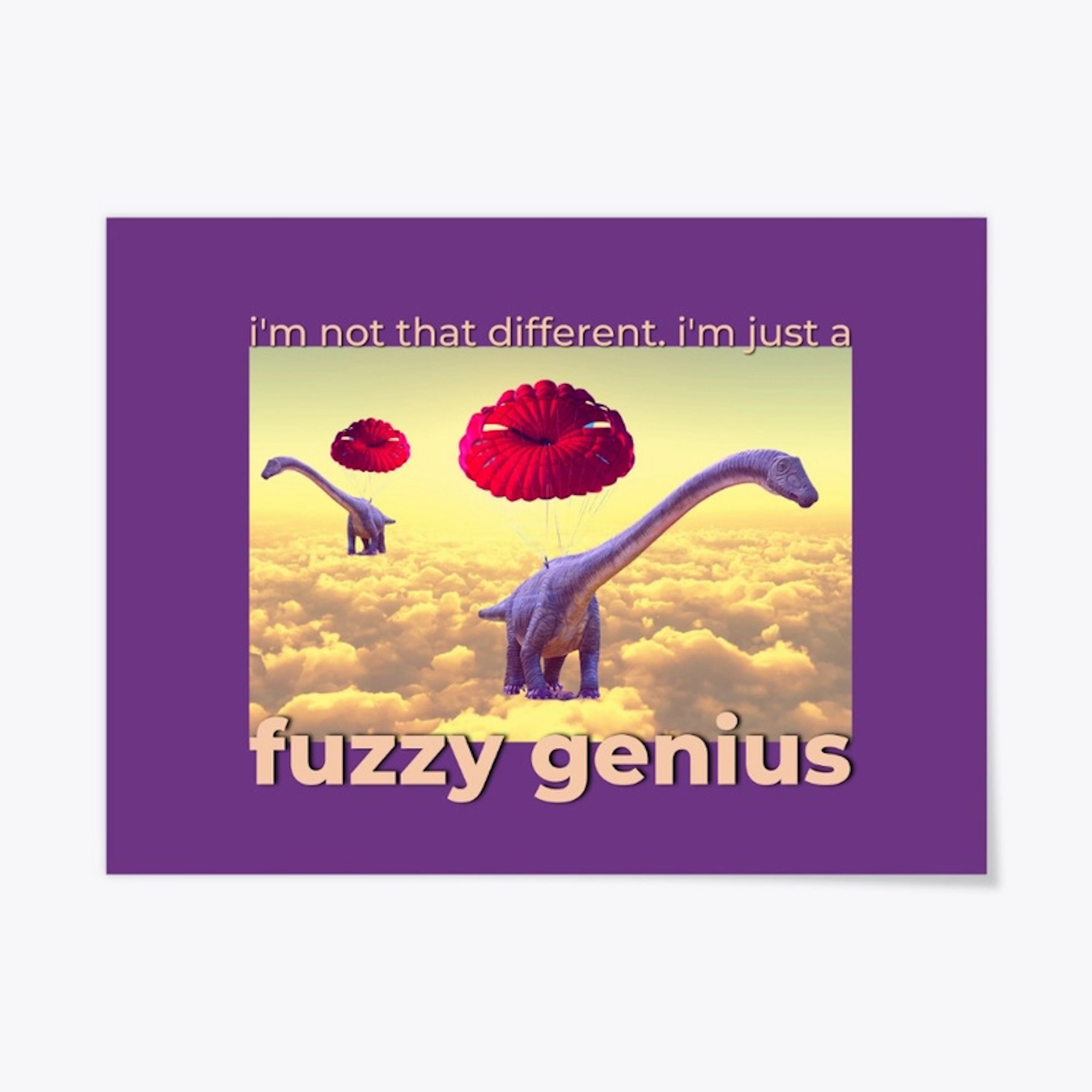 Fuzzy Genius - Parachuting Dinos