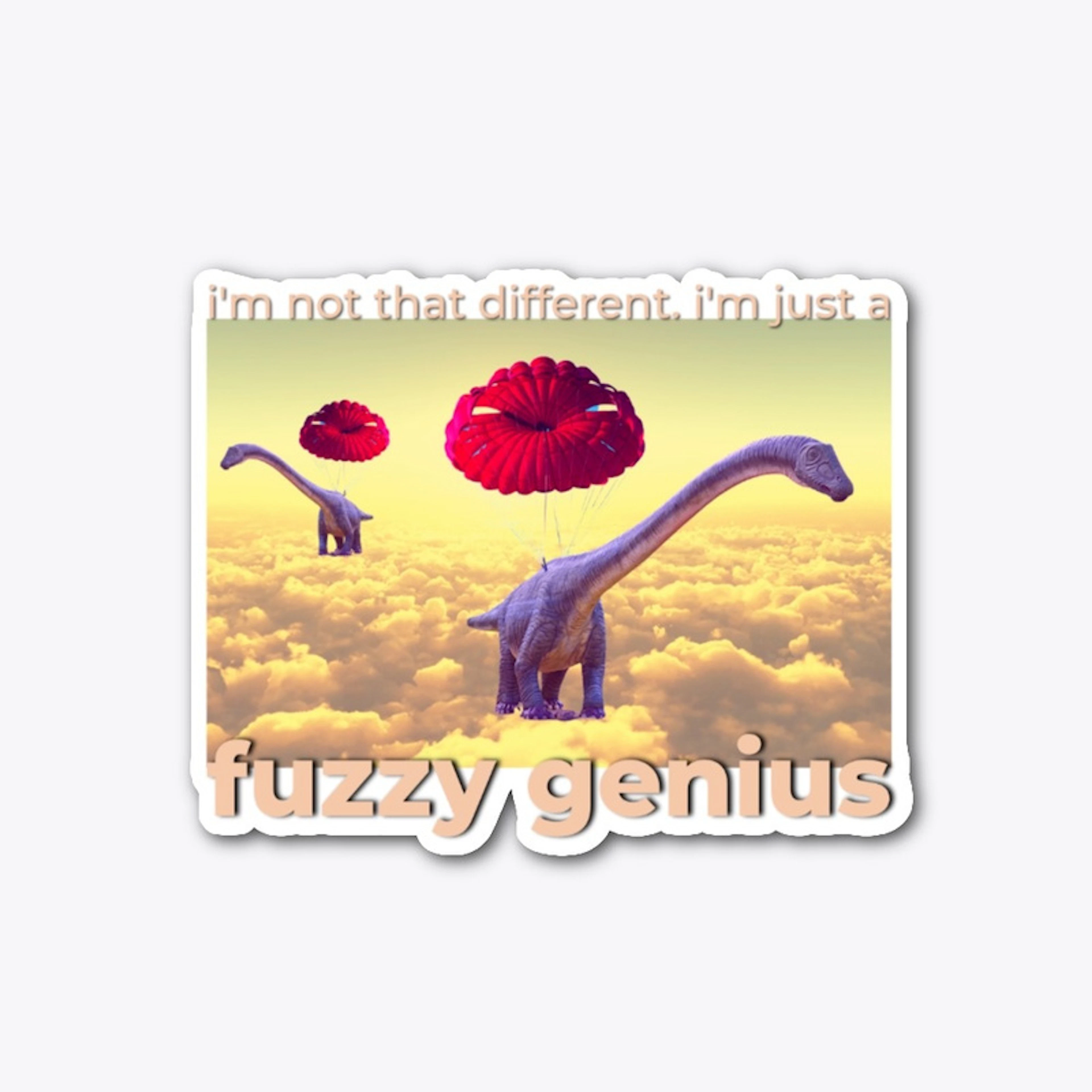 Fuzzy Genius - Parachuting Dinos